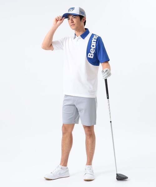 BEAMS GOLF（ビームス ゴルフ） 半袖ポロシャツ M サックスブルー