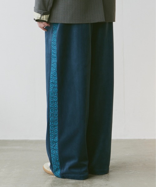 「soerte」 イージーパンツ 1 グレー メンズ_画像4