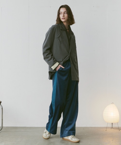 「soerte」 イージーパンツ 1 グレー メンズ_画像6