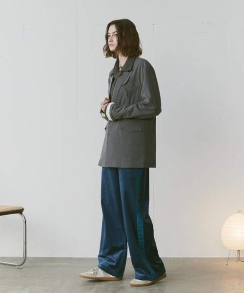 「soerte」 イージーパンツ 1 グレー メンズ_画像7