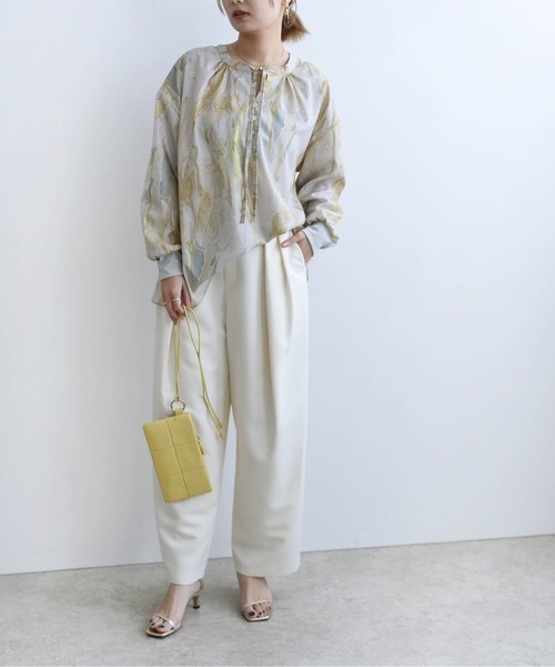 [Eimee Law] длинный рукав блуза 38 бежевый женский 