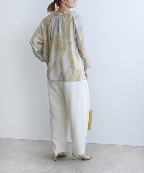 [Eimee Law] длинный рукав блуза 38 бежевый женский 