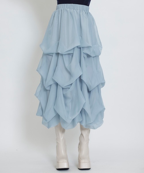 REDYAZEL（レディアゼル） スカート タックバルーンボリュームシフォン