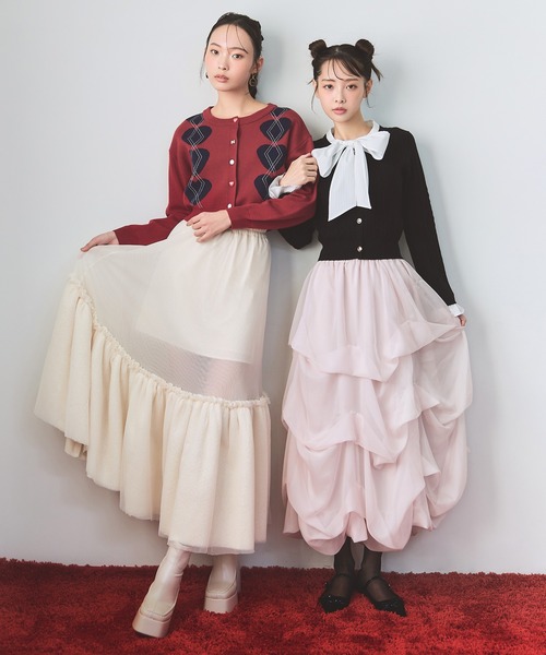 REDYAZEL（レディアゼル） スカート タックバルーンボリュームシフォン