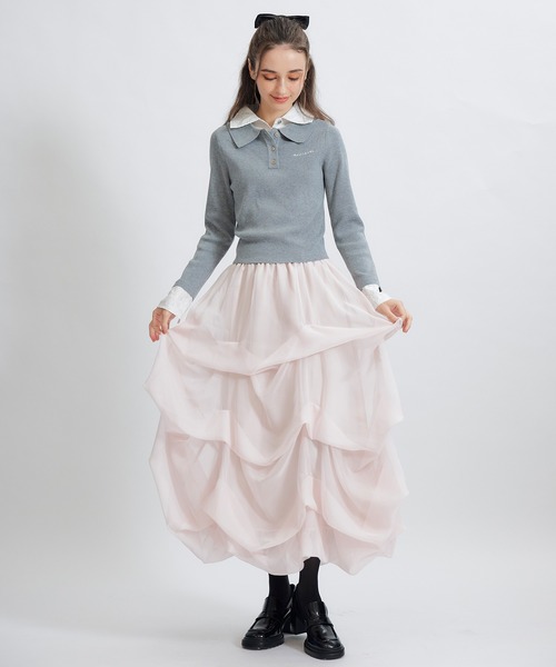 REDYAZEL（レディアゼル） スカート タックバルーンボリュームシフォン