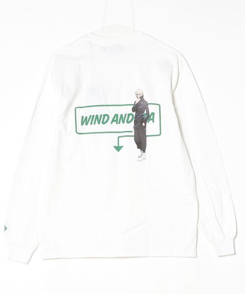 「WIND AND SEA」 長袖Tシャツ「呪術廻戦コラボ」 M ホワイト メンズ_画像2