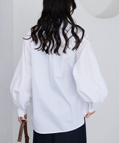 「U.S. POLO ASSN.」 長袖シャツ M サックスブルー レディース_画像3