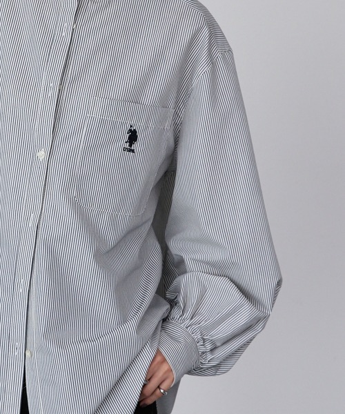 「U.S. POLO ASSN.」 長袖シャツ M サックスブルー レディース_画像7