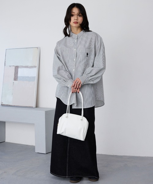 「U.S. POLO ASSN.」 長袖シャツ M サックスブルー レディース_画像8