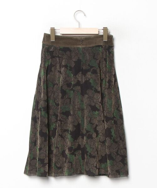 「CORTES WORKS」 フレアスカート 38 グリーン レディース_画像2