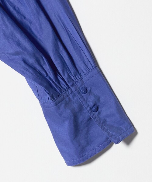 ブラウス シャツ 「size SHORTあり」ボイル レイヤー ギャザー ブラウス レディースの画像