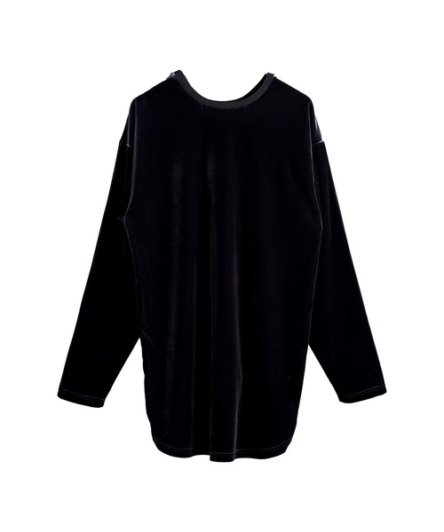 「NO ID.」 長袖Tシャツ ONE SIZE グレー メンズ_画像3