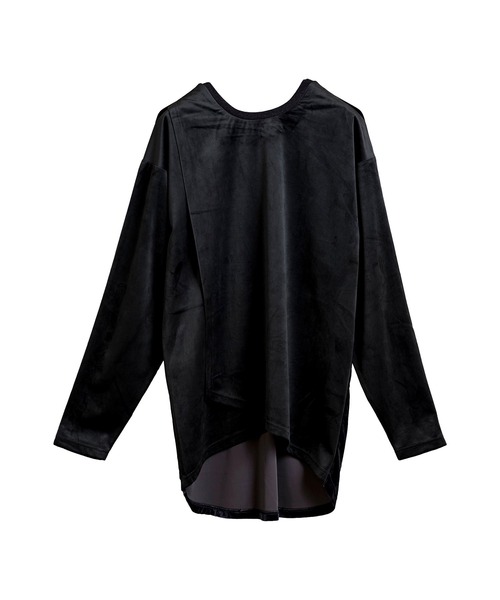 「NO ID.」 長袖Tシャツ ONE SIZE グレー メンズ_画像4