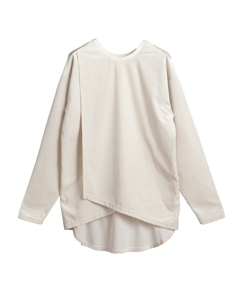 「NO ID.」 長袖Tシャツ ONE SIZE グレー メンズ_画像8