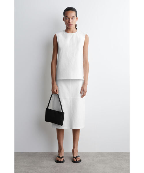 「COS」 スカート 36 グレー レディース_画像2