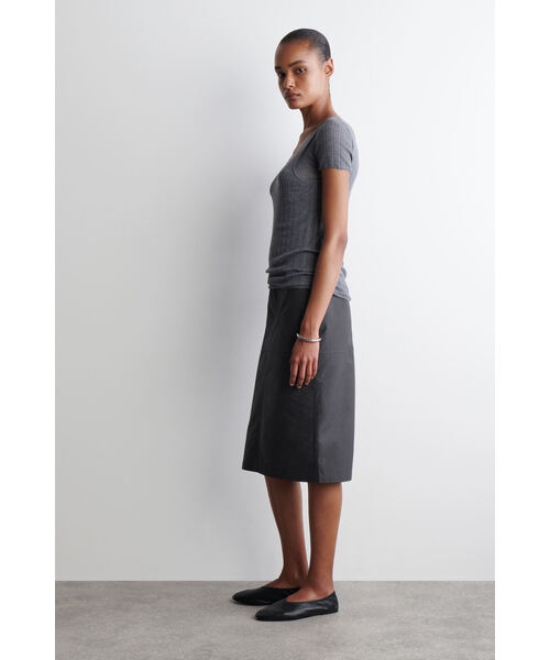 「COS」 スカート 36 グレー レディース_画像9