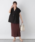 「GLOBAL WORK」 半袖ブラウス FR...の詳細画像2