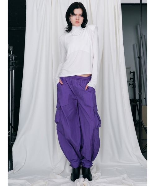 「PAMEO POSE」 カーゴパンツ FREE ベージュ レディース_画像2