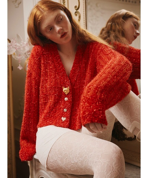 Fur Fur カーディガン FURFUR（ファーファー） ニットカーディガン ONE SIZE ピンク