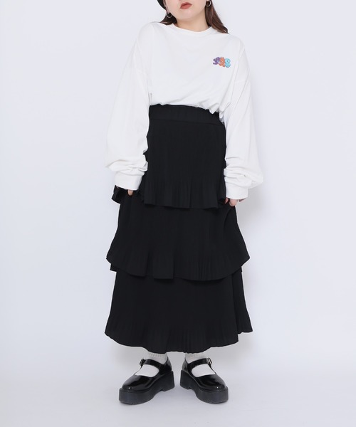 「PUNYUS」 フリルスカート 2 グリーン レディース_画像7