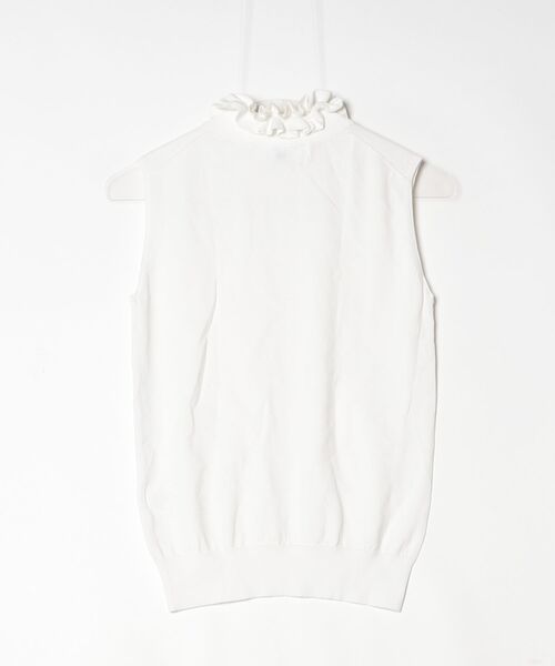 「LE CIEL BLEU」 ノースリーブニット 36 ホワイト レディース_画像2