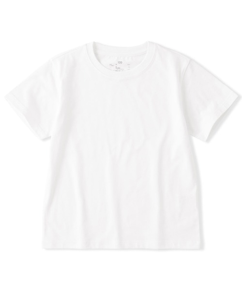 無印良品（MUJI） tシャツ キッズ 綿天竺編みクルーネック半袖Tシャツ 