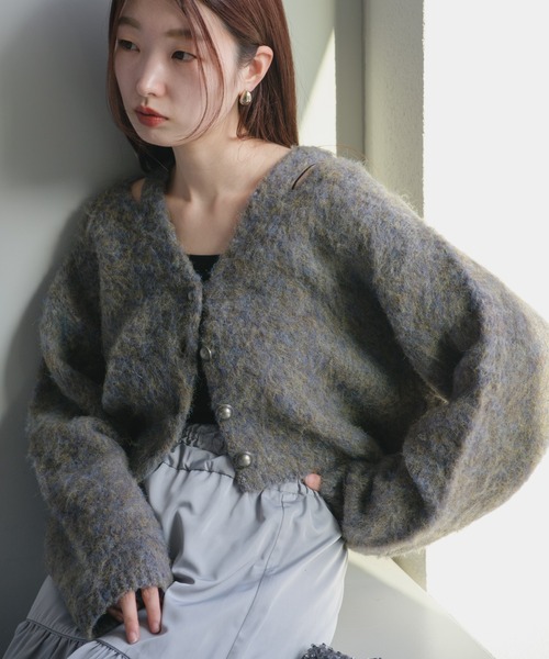 「Kastane」 ニットカーディガン S ブラウン レディース_画像2