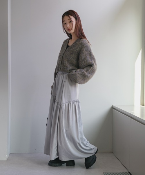 「Kastane」 ニットカーディガン S ブラウン レディース_画像9