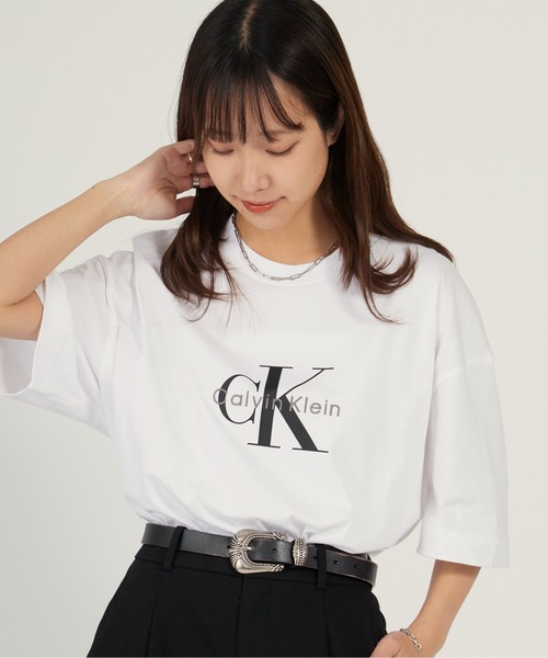 Calvin Klein（カルバン・クライン） tシャツ A - MONOLOGO OVERSIZED