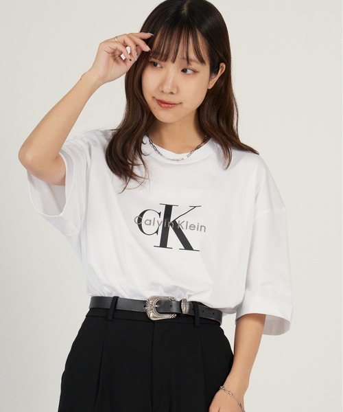 Calvin Klein（カルバン・クライン） tシャツ A - MONOLOGO OVERSIZED