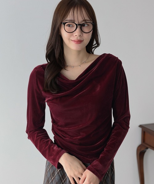 「BLUEEAST」 長袖カットソー MEDIUM モカ レディース_画像4