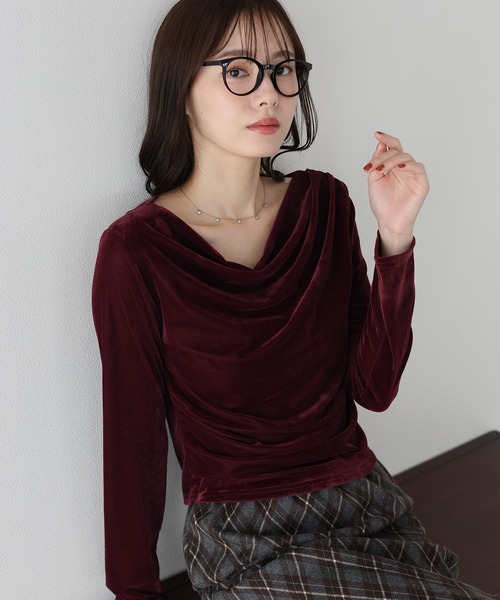 「BLUEEAST」 長袖カットソー MEDIUM モカ レディース_画像5