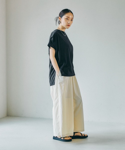 LEPSIM（レプシィム） tシャツ 半袖 「スグッカワ」袖タックT 639431