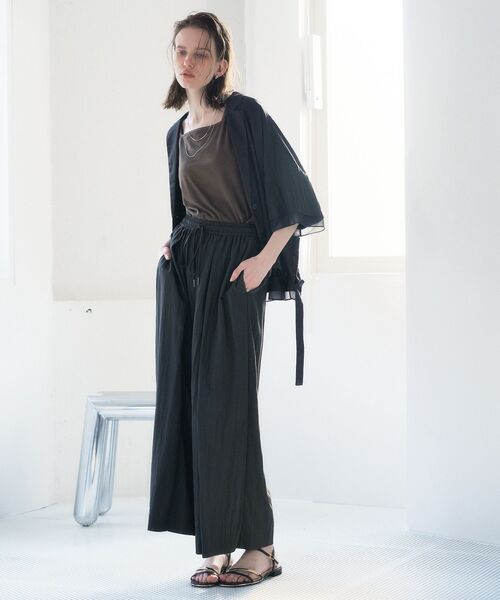 Editt by YECCA VECCA uvカット ワイドパンツ パンツ 「尾崎紗代子さん