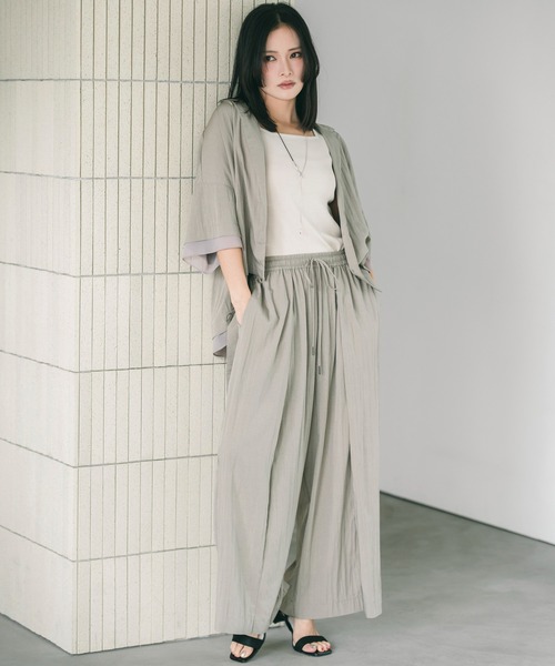 Editt by YECCA VECCA uvカット ワイドパンツ パンツ 「尾崎紗代子さん
