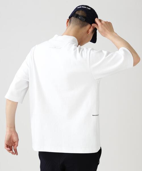 【新品】PGG パーリーゲイツ ハーフジップ 半袖モックネックシャツ 白 5 PEARLY GATES（パーリーゲイツ） tシャツ 「PGG」「直営店舗＆公式