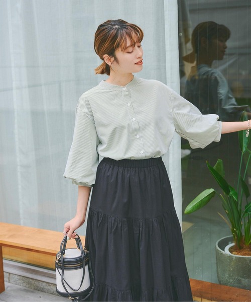 「titivate」 7分袖ブラウス M ラベンダー レディース_画像6