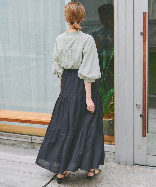 「titivate」 7分袖ブラウス M ラベンダー レディース_画像7