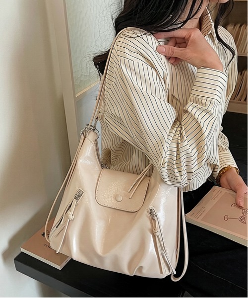 専用☆サイドポケットぷっくりバッグ＆ストラップ＆マルチケース☆ ジョリーフルール FREE STYLISTS ショルダーバッグ バッグ 「3WAY多機能」マルチポケット