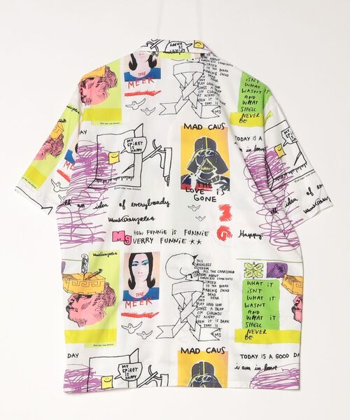 「Mark Gonzales」 半袖シャツ M ホワイト メンズ_画像2