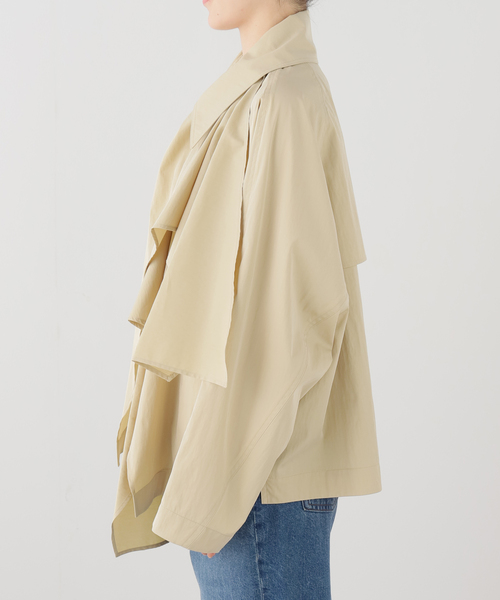 コート アウター RECTO/レクト MUFFLER WRAP COAT (YELLOW BEIGE) コート RW26SWCT001BE レディースの画像