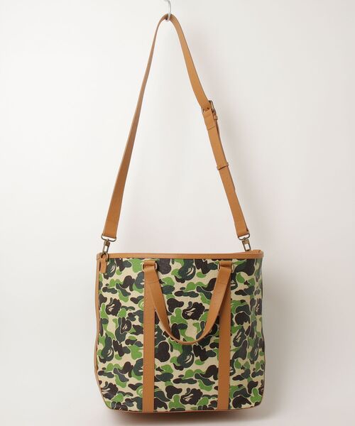 A BATHING APE（アベイシングエイプ） 25AW ABC CAMO PU OSTRICH 2WAY 