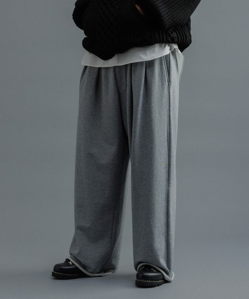 ADAM ET ROPE' ワイドルーズパンツ ADAM ET ROPE'（アダムエロペ） パンツ 「WEB限定」2タック ワイド