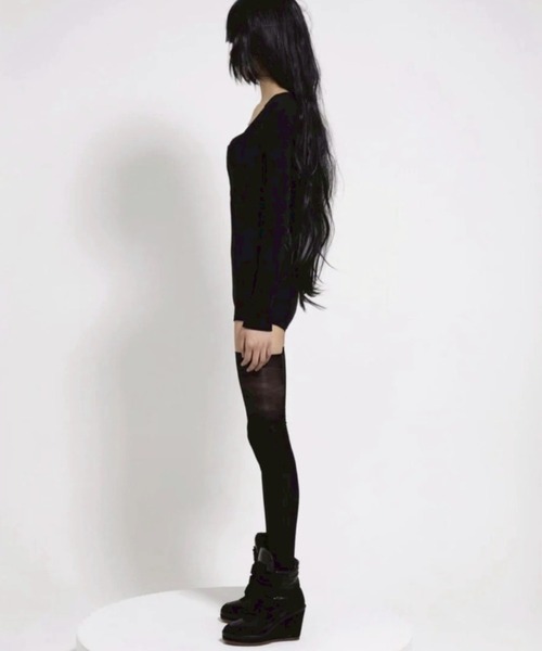 即日発送 bonnaeブラック ボディスーツ 長袖 bonnae（ボンネ） tシャツ 「bonnae」Body suit / 「ボンネ」スクエア
