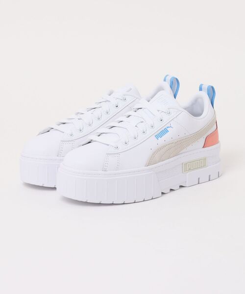 「PUMA」 ローカットスニーカー 23.0cm ホワイト系その他3 レディース_画像4