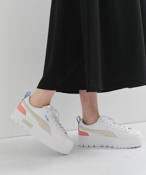 「PUMA」 ローカットスニーカー 23.0cm ホワイト系その他3 レディース_画像8