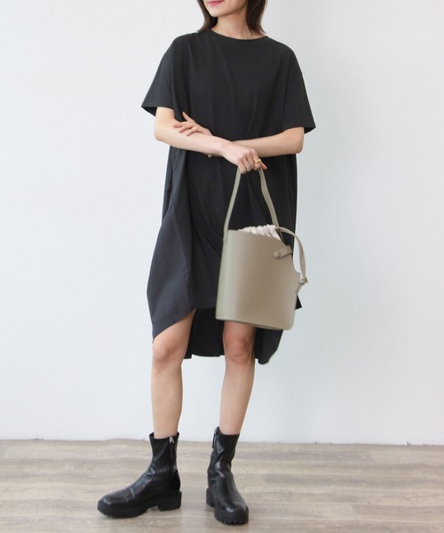 「TITE IN THE STORE」 「Sugar Rose」半袖ワンピース 38 ブラック レディース_画像7