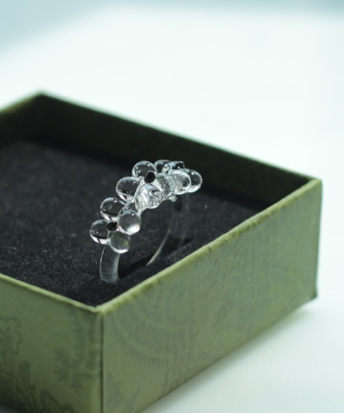 指輪 リング Flowering Glass Ring / フラワー ガラス レディース