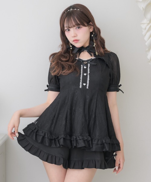 リズリサ 黒系 Lizlisa リズリサ ワンピース 黒い 量産型 地雷系