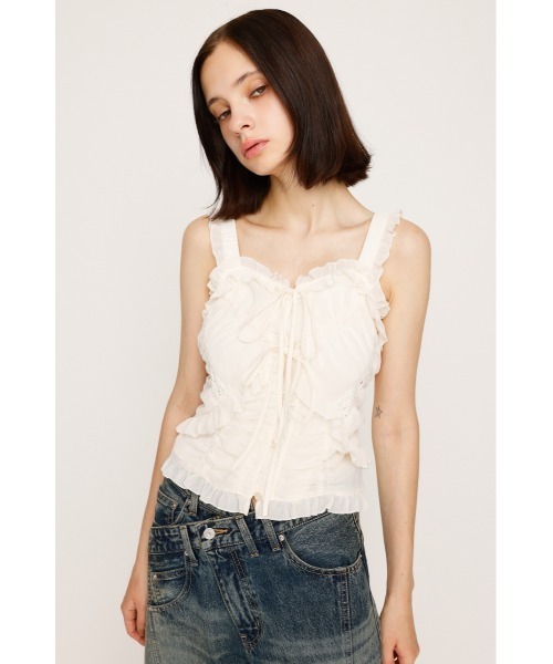 SLY SHEER SQUEEZE CAMI シアー スクウィーズ キャミ SLY（スライ） キャミソール 「WEB限定」SHEER SQUEEZE CAMI TOPS